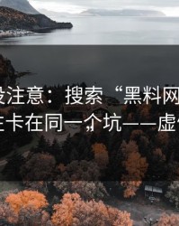 你可能没注意：搜索“黑料网hlw”的人，往往卡在同一个坑——虚假“官网”